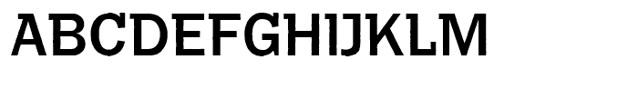 Franklin Gothic Raw Semi Serif Medium Font UPPERCASE