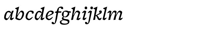 Freight Micro Pro Medium Italic Font LOWERCASE