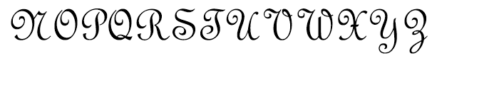 French Script Regular Font UPPERCASE