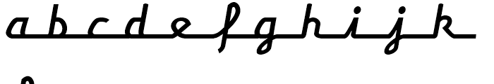 Frigidaire Regular Font LOWERCASE