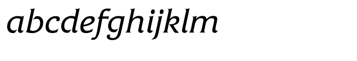 Friz Quadrata Italic Font LOWERCASE
