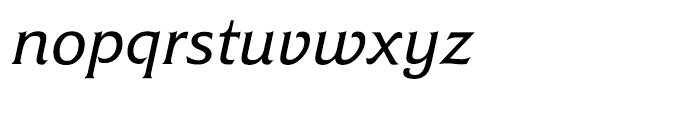 Friz Quadrata Italic Font LOWERCASE