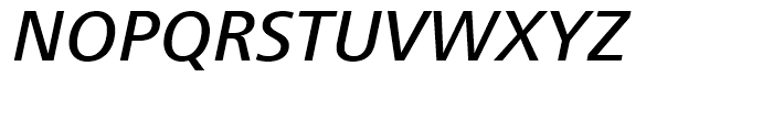 Frutiger Next Central European Medium Italic Font UPPERCASE