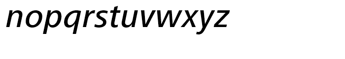 Frutiger Next Central European Medium Italic Font LOWERCASE