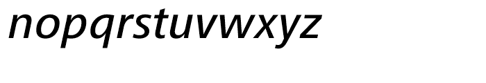 Frutiger Next Cyrillic Medium Italic Font LOWERCASE