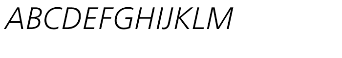 Frutiger Next Greek Light Italic Font UPPERCASE