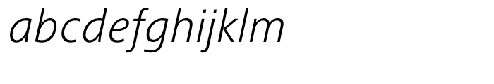 Frutiger Next Greek Light Italic Font LOWERCASE