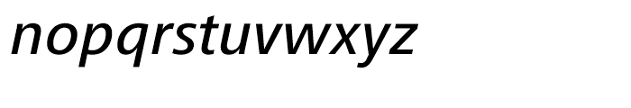 Frutiger Next Greek Medium Italic Font LOWERCASE