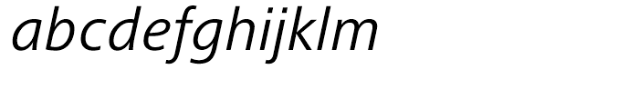 Frutiger Next Italic Font LOWERCASE