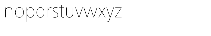 Frutiger Next Ultra Light Font LOWERCASE