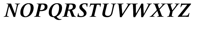 Frutiger Serif Bold Italic Font UPPERCASE