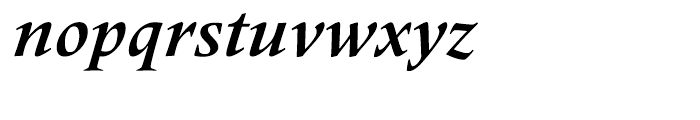 Frutiger Serif Bold Italic Font LOWERCASE