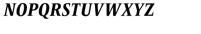 Frutiger Serif Condensed Heavy Italic Font UPPERCASE