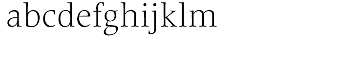 Frutiger Serif Light Font LOWERCASE