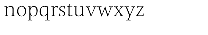 Frutiger Serif Light Font LOWERCASE