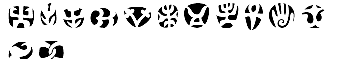 Frutiger Symbols Negativ Font UPPERCASE