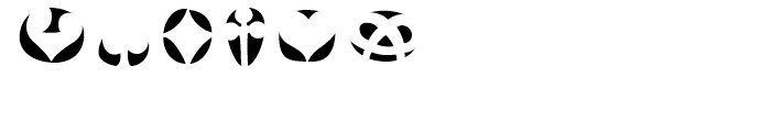 Frutiger Symbols Negativ Font LOWERCASE