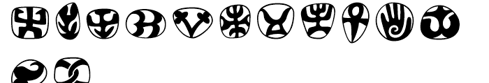 Frutiger Symbols Regular Font UPPERCASE