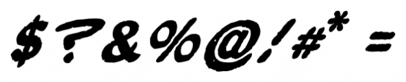 Frank Bellamy  Bold Italic Font OTHER CHARS