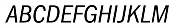 Franklin Gothic FS Condensed Italic Font UPPERCASE