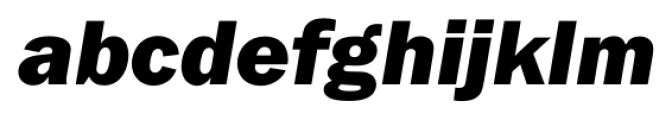 Franklin Gothic FS Heavy Italic Font LOWERCASE