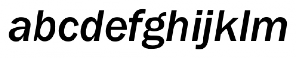 Franklin Gothic FS Medium Italic Font LOWERCASE