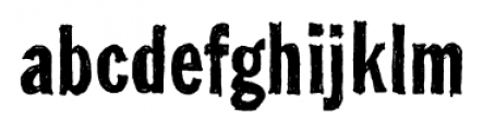 Franklin Gothic Hand Cond Font LOWERCASE