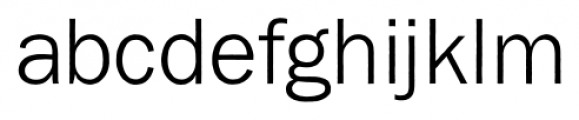 Franklin Gothic Raw Light Font LOWERCASE