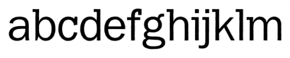 Franklin Gothic Raw Semi Serif Book Font LOWERCASE