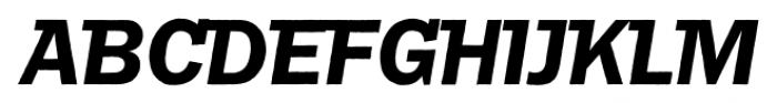 Franklin Gothic Raw Semi Serif Demi Oblique Font UPPERCASE