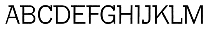 Franklin Gothic Raw Semi Serif Light Font UPPERCASE