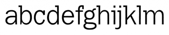 Franklin Gothic Raw Semi Serif Light Font LOWERCASE
