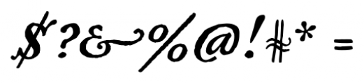 Fred Italic Font OTHER CHARS