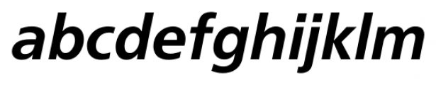 FreeSet Demi Italic Font LOWERCASE