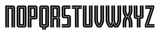 Fresno Inline Font LOWERCASE