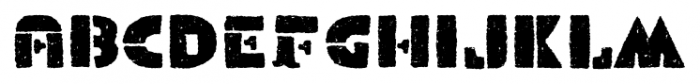 Froh Rough Font LOWERCASE