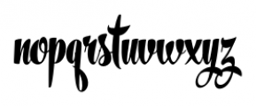Frost Black Font LOWERCASE