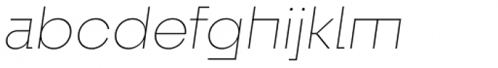 Fractul Alt Thin Italic Font LOWERCASE