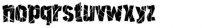 Fracture Font LOWERCASE