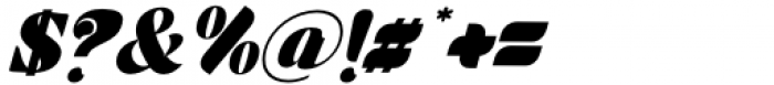Fragilers Family Black Oblique Font OTHER CHARS