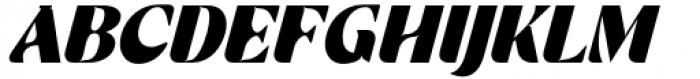 Fragilers Family Black Oblique Font UPPERCASE