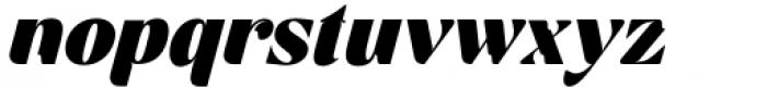 Fragilers Family Black Oblique Font LOWERCASE