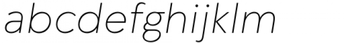 Fragmatika Extra Light Oblique Font LOWERCASE