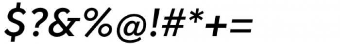 Fragmatika Medium Oblique Font OTHER CHARS