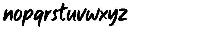 Fragrant Chic & Fresh Font LOWERCASE