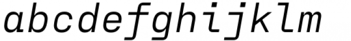 Fraktion Mono Regular Italic Font LOWERCASE