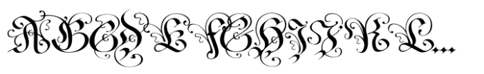Fraktur Blackletter Font UPPERCASE