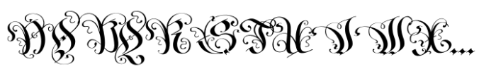 Fraktur Blackletter Font UPPERCASE