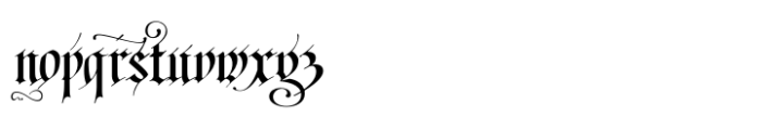 Fraktur Blackletter Font LOWERCASE