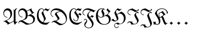 Fraktur Std Regular Font UPPERCASE
